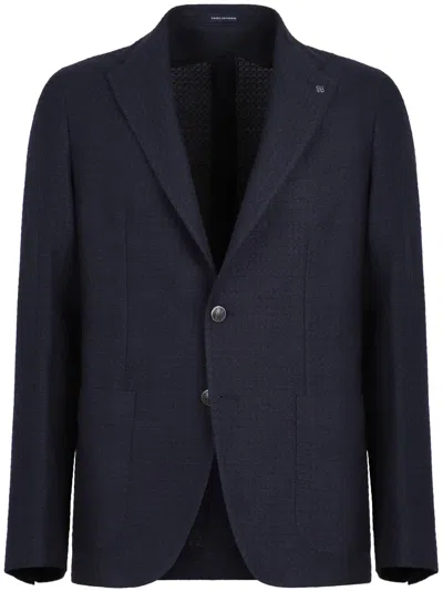 TAGLIATORE PEAK-LAPELS SINGLE-BREASTED BLAZER