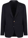 Tagliatore Men's Single-breasted Virgin Wool Jacket In Blue