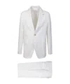 Tagliatore Peak-lapels Single-breasted Suit In White