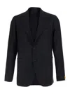 Tagliatore Peak-lapel Wool Blend Blazer In Multi