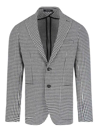 TAGLIATORE PIER DE POULE SINGLE -BREASTED BLAZER