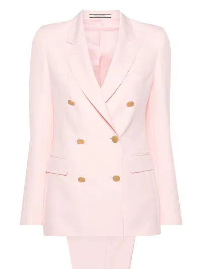 TAGLIATORE PINK DOUBLE-BREASTED SUIT