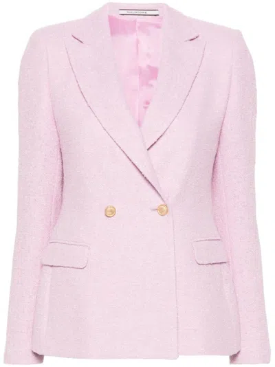 Tagliatore J-albar Double-breasted Blazer In Pink