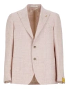 TAGLIATORE PINK LINEN AND COTTON JACKET