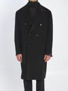 Tagliatore Pino Lerario Doublebreasted Coat In Black