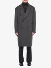Tagliatore Cappotto D Petto Rever A Lancia Lana Spinata In Gray
