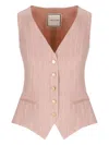 Tagliatore Pinstripe Button-up Waistcoat