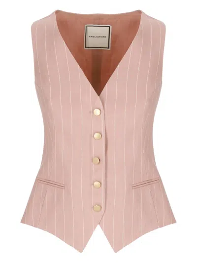 Tagliatore Pinstripe Button-up Waistcoat