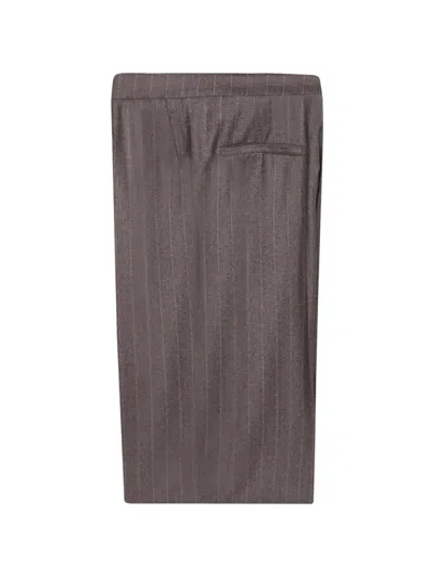 Tagliatore Pinstripe Double-breasted Suit In Gray