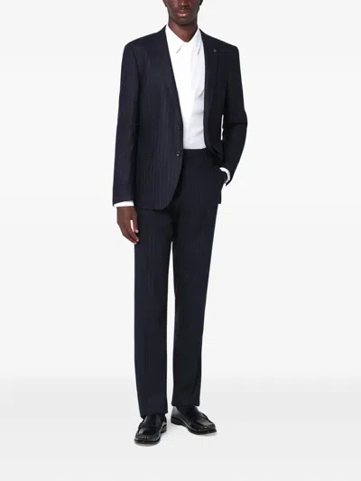 Tagliatore Pinstripe-pattern Single-breasted Suit In Multi