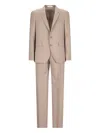 Tagliatore Pinstripe-pattern Single-breasted Suit In Neutral