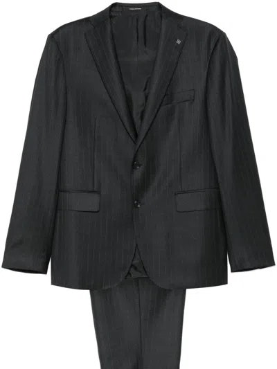 Tagliatore Pinstripe-pattern Suit In Grau