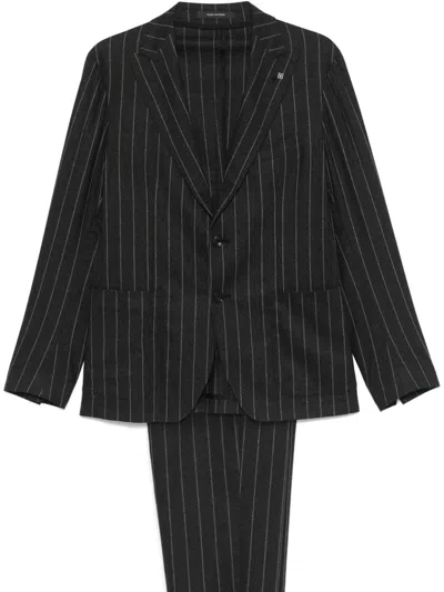 Tagliatore Montecarlo Gessato Largo Nero 90 Lana 5 Cach 3 Ny 2 Ly Dresses Black