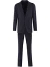 Tagliatore Pinstripe-pattern Wool Suit In 蓝色
