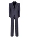 Tagliatore Pinstripe Single-breasted Suit In Blue