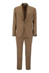 Tagliatore Men Pinstripe Suit In Wool And Silk
