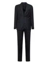 Tagliatore Blue Virgin Wool Vesuvio Single-breasted Suit In Blue