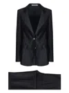 Tagliatore Pinstriped Suit In Blue