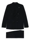 Tagliatore Pinstriped Suit In Blue