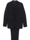 Tagliatore Single-breasted Corduroy Blazer In Blue