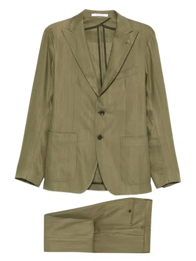 Tagliatore Pinstriped Suit In Multi