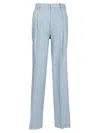 Tagliatore Ebony Trousers In Linen And Cotton
