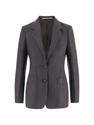 TAGLIATORE PINSTRIPE-PATTERN BLAZER