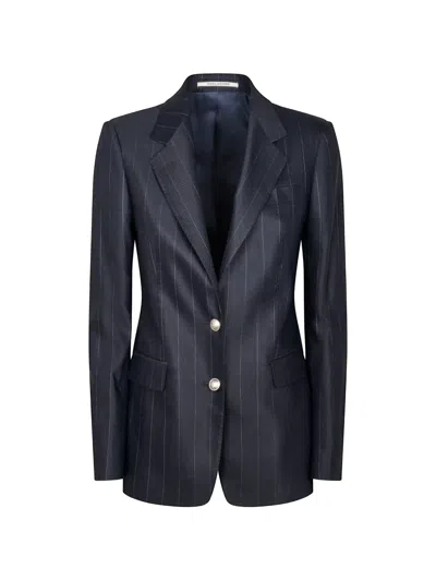 Tagliatore Pinstripe-pattern Two-piece Suit In Blue