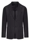 Tagliatore Double-breasted Regular Dinner Jacket In Black