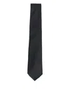 Tagliatore Plain Tie In Black