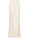 Tagliatore Pleat-detail Linen Trousers In Neutrals