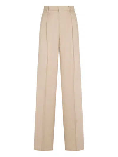 Tagliatore Pleat-detail Trousers In Neutral