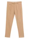 Tagliatore Pleat-detail Trousers In Neutrals