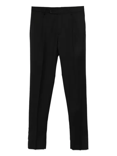 Tagliatore Pleat-detailed Trousers In Black