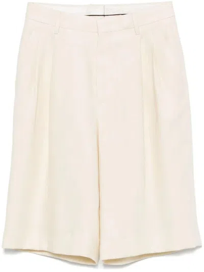 TAGLIATORE PLEATED BERMUDA SHORTS