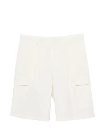 Tagliatore Pleated Cargo Shorts In Neutral