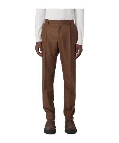 Tagliatore Pleated Casual Pants In Multicolor