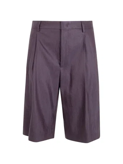 Tagliatore Effie Tailored Womens Bermuda Shorts In Purple