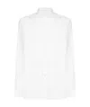 Tagliatore Refined White Smoking Shirt With Pintuck Detailing In White