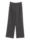 Tagliatore Casual Pants With Belt Loops In Gray