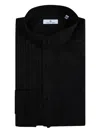 Tagliatore Pleated Shirt In Black