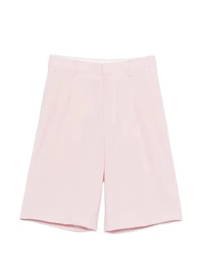 Tagliatore Pleated Shorts In Pink