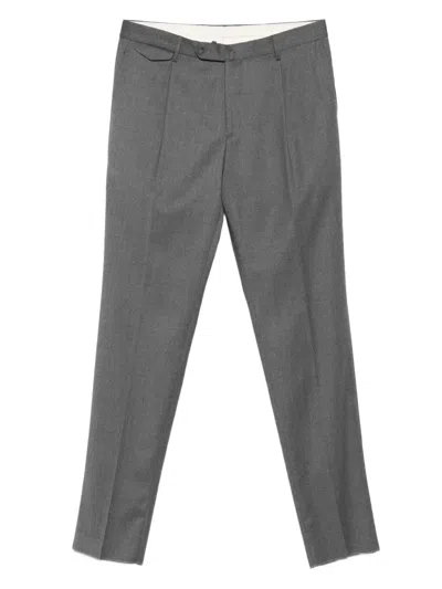 Tagliatore Pleated Trousers In Gray
