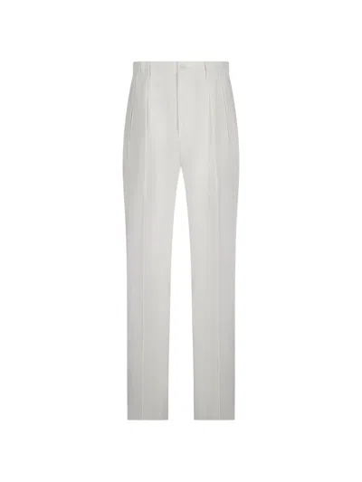 Tagliatore Pleated Trousers In White