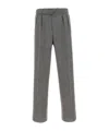 Tagliatore Herringbone-pattern Tailored Trousers In Gray