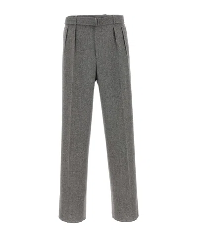 TAGLIATORE HERRINGBONE-PATTERN TAILORED TROUSERS