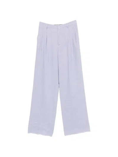 Tagliatore Pleated Wide-leg Trousers In Purple