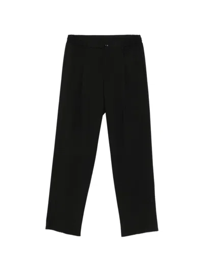 Tagliatore Pleated-detail Trousers In Black