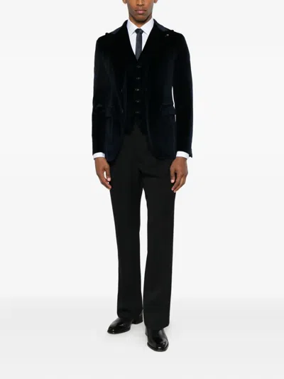 Tagliatore Pocket Blazer In Black
