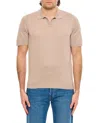 Tagliatore Pointed Collar Short-sleeved Polo Shirt Without Buttons